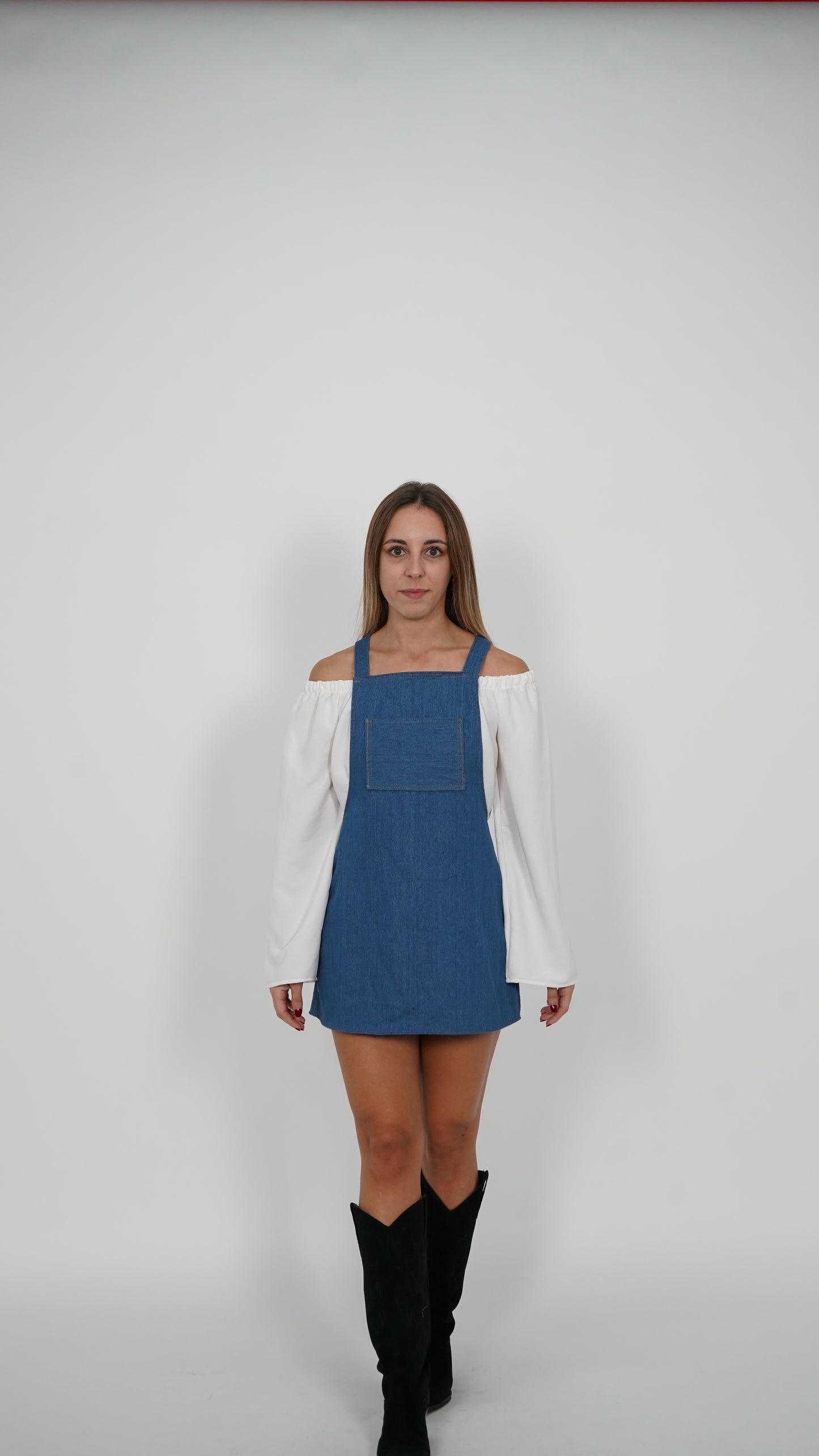 Vestido pichi denim