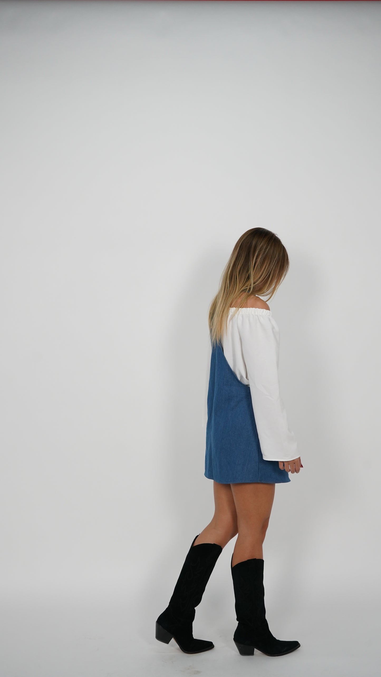 Vestido pichi denim